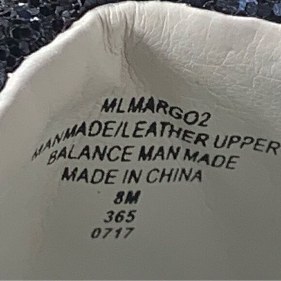 Marc Fisher~”Margo2”~Navy Blue Glitter Lace up Espadrille Sneakers~Size 8M - Picture 10 of 10